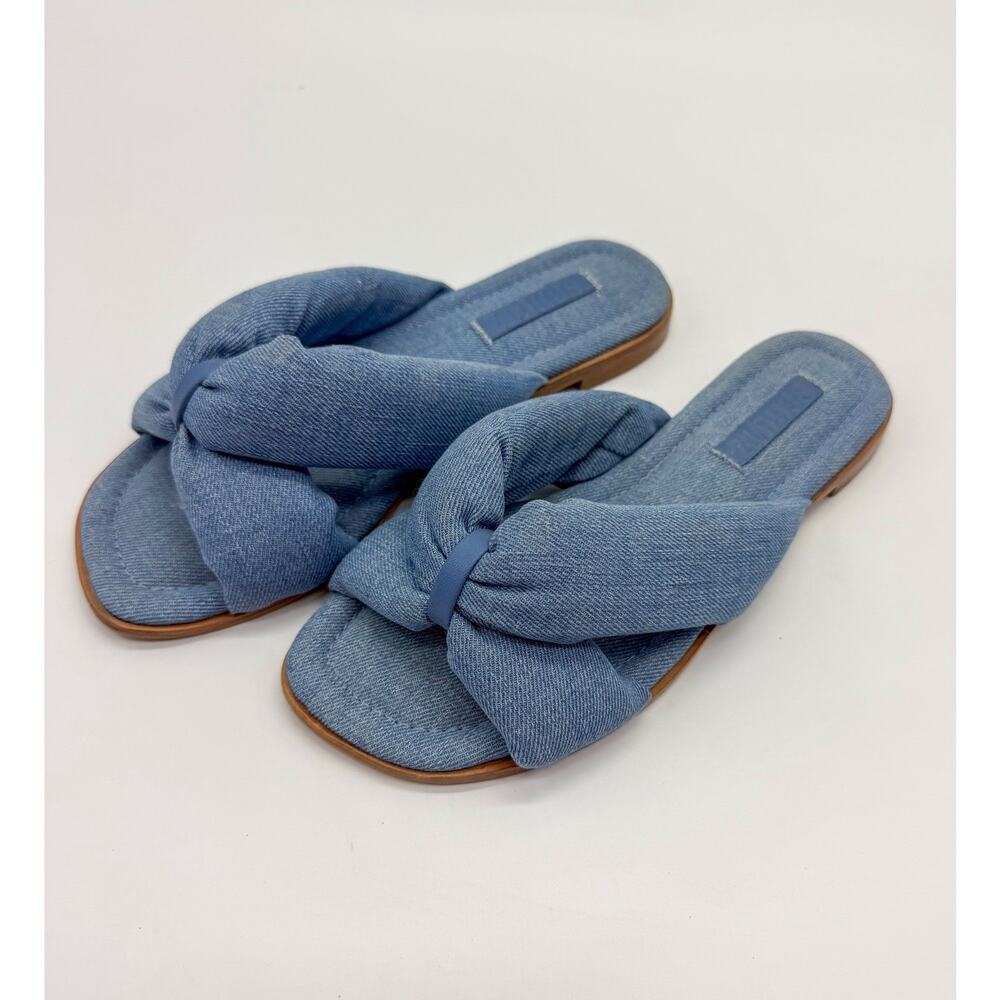 Schutz Fairy Casual Denim Sandal Size 6.5 B